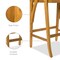 Best Choice Products Set of 2 Outdoor Acacia Wood Bar Stools Bar Chairs w/ Weather-Resistant Cushions